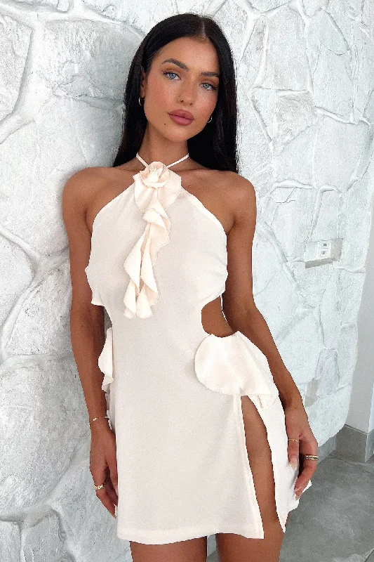 Bijou Mini Dress - Cream