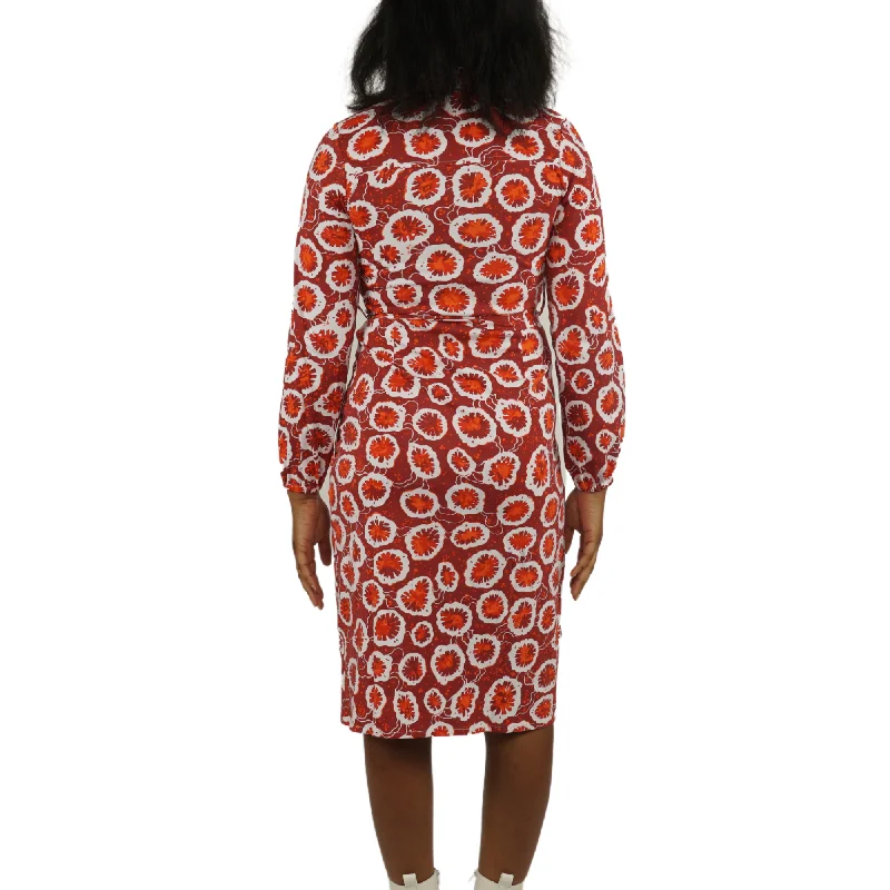 Coral Cross Section Shirt Dress [FINAL SALE]