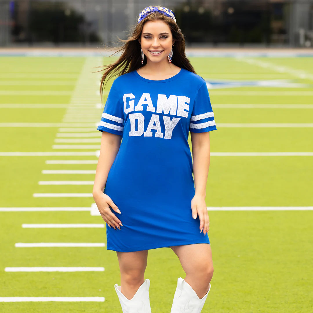 Game Day Sequin T Shirt Dress