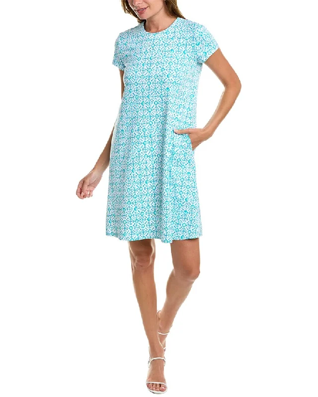 J.McLaughlin Cap Sleeve Swing Catalina Cloth Mini Dress