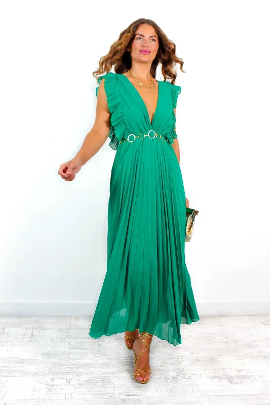 Mamma Mia - Green Maxi Dress