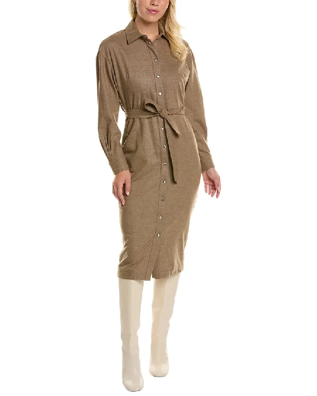 Max Mara Fronda Wool-Blend Shirtdress