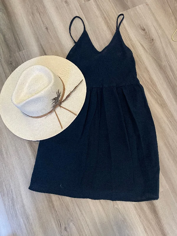 Navy Spaghetti Strap Mini Dress