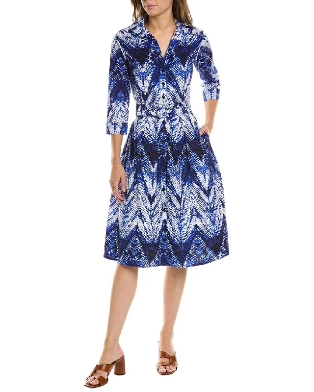 Samantha Sung Audrey 1 3/4-Sleeve Shirtdress