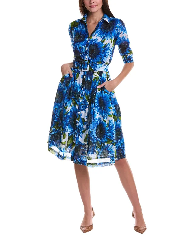 Samantha Sung Audrey 3 Silk Shirtdress