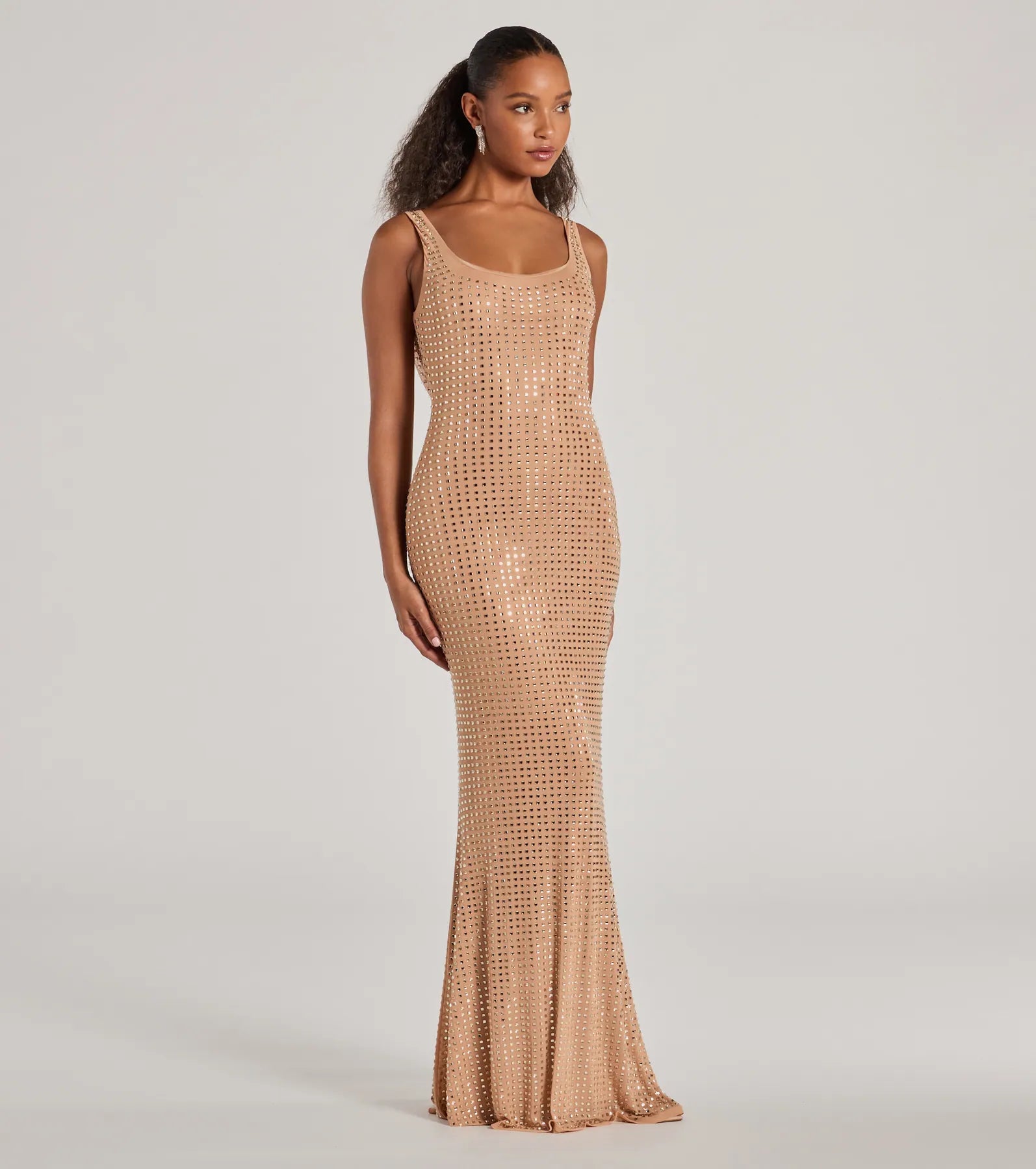 Aurelia Low Back Rhinestone Mermaid Formal Dress