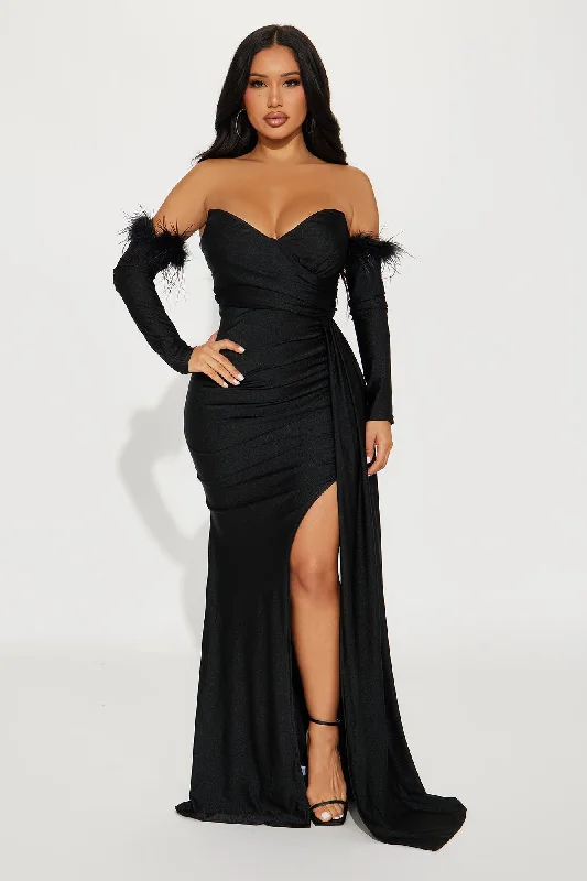 Celeste Mermaid Gown - Black