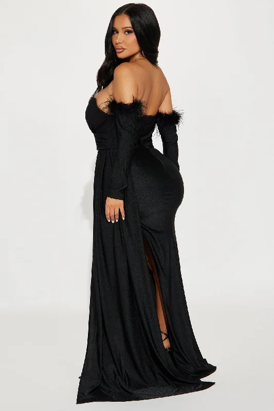 Celeste Mermaid Gown - Black