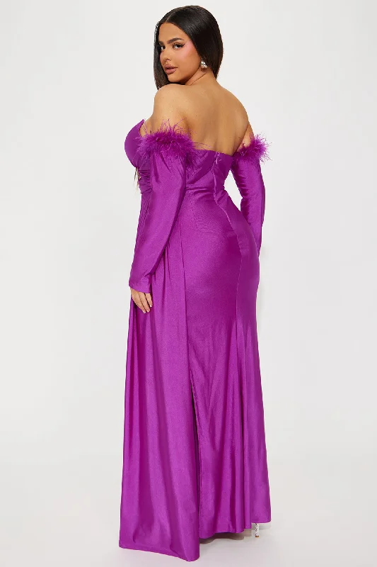 Celeste Mermaid Gown - Magenta