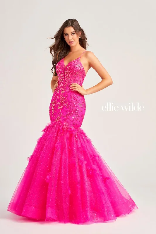 Ellie Wilde Lace Mermaid Prom Dress EW35080