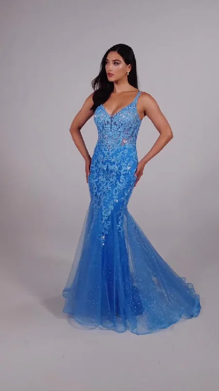 Ellie Wilde Lace Mermaid Prom Dress EW35227