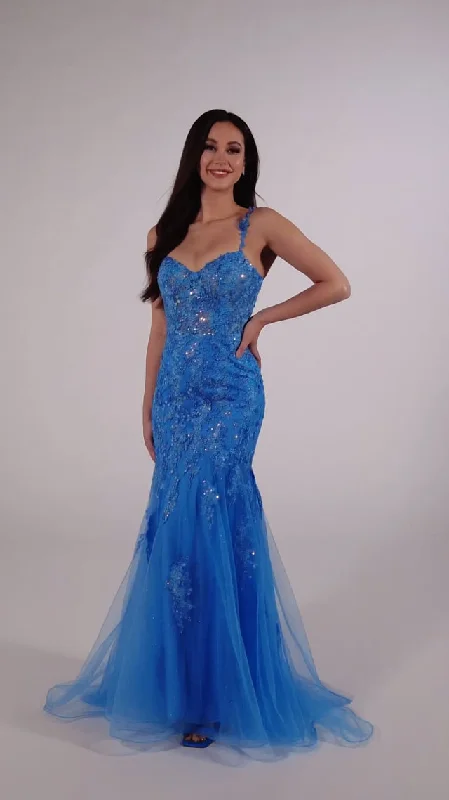 Ellie Wilde Corset Mermaid Prom Dress EW35239