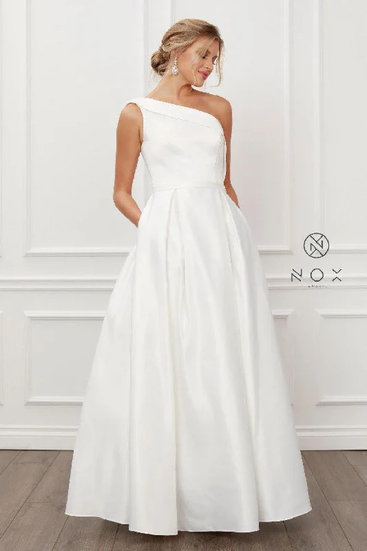 Nox Anabel Long White Wedding Dress