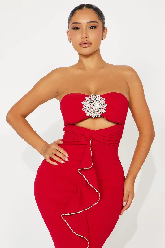 Make a Statement Mermaid Gown - Red