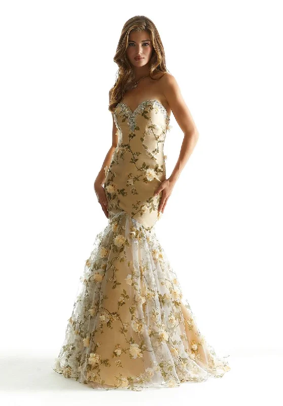 Morilee Floral Mermaid Prom Dress 49067