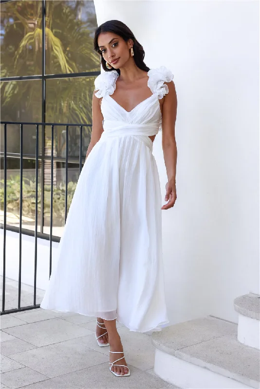 Ring The Wedding Bells Maxi Dress White