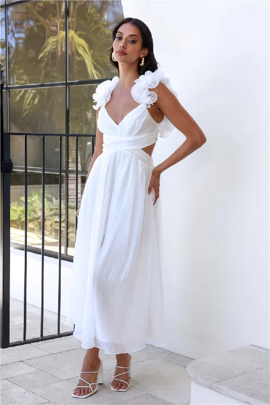 Ring The Wedding Bells Maxi Dress White