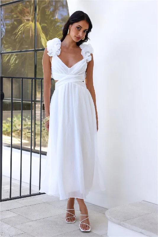 Ring The Wedding Bells Maxi Dress White