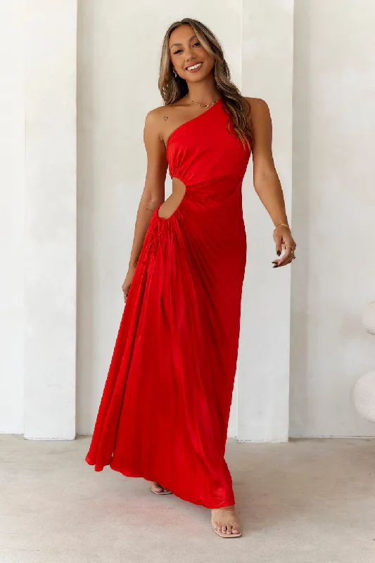 Season Of Weddings Maxi Dress Red