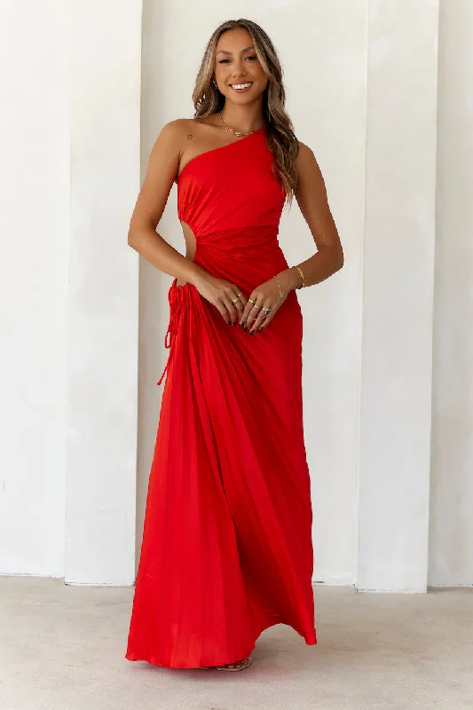 Season Of Weddings Maxi Dress Red