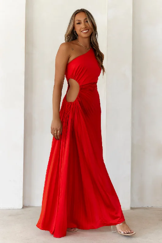 Season Of Weddings Maxi Dress Red