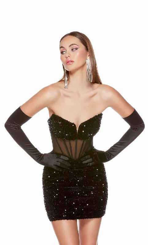 Alyce Paris Strapless Homecoming Dress 4792