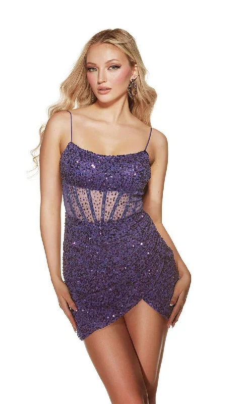 Alyce Paris Ruched Corset HoCo Dress 4907