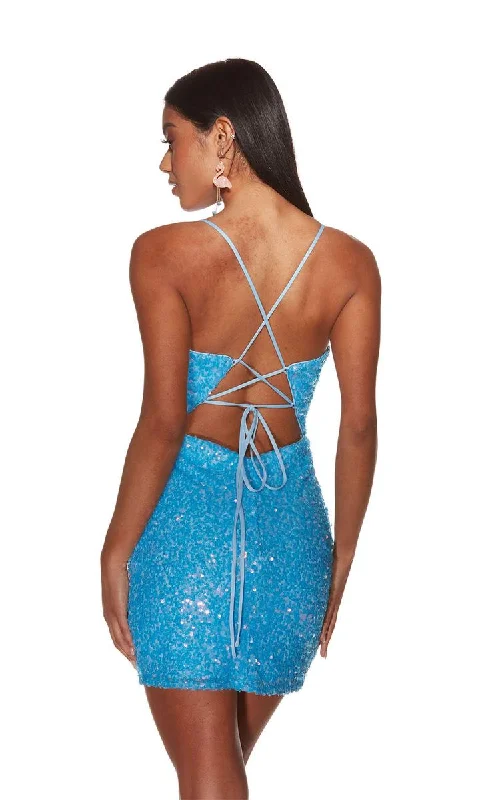 Alyce Paris Sequin Lace-up Back HoCo Dress 4914