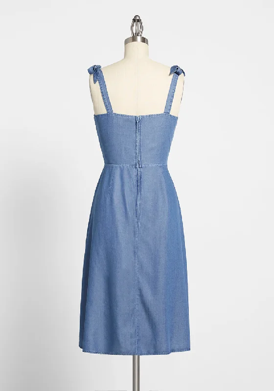 For the Sun of It Chambray Dress