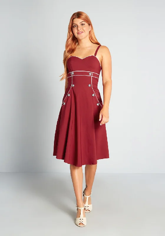 Naut-ical for Nothing Swing Dress