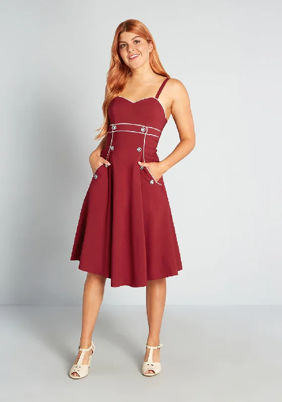 Naut-ical for Nothing Swing Dress