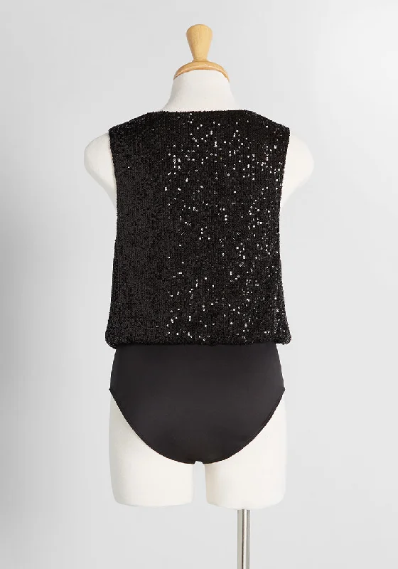 Sequins Are Forever Wrap Bodysuit