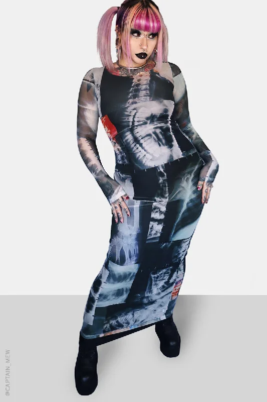 Skeletal Maxi Dress