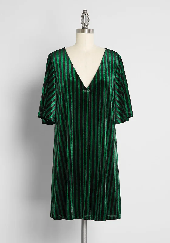 Hauntingly Gorgeous Velvet Swing Dress