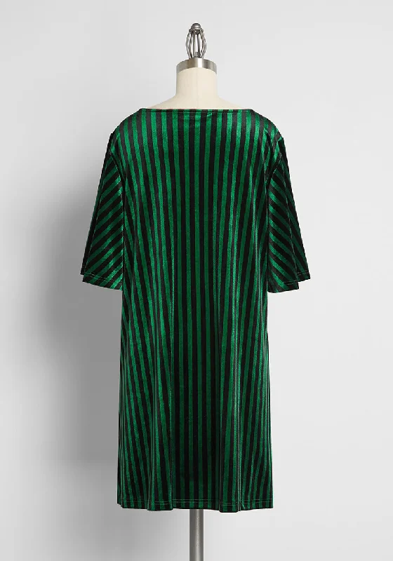 Hauntingly Gorgeous Velvet Swing Dress