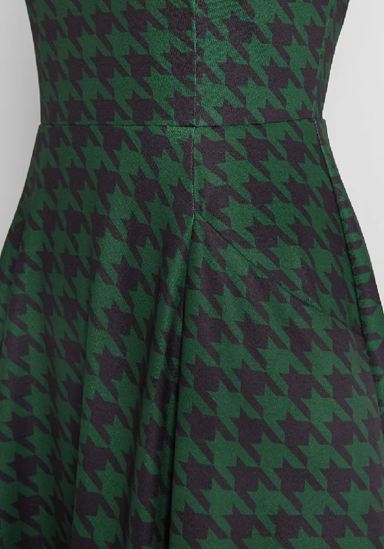 Winter Evergreen Rush Swing Dress