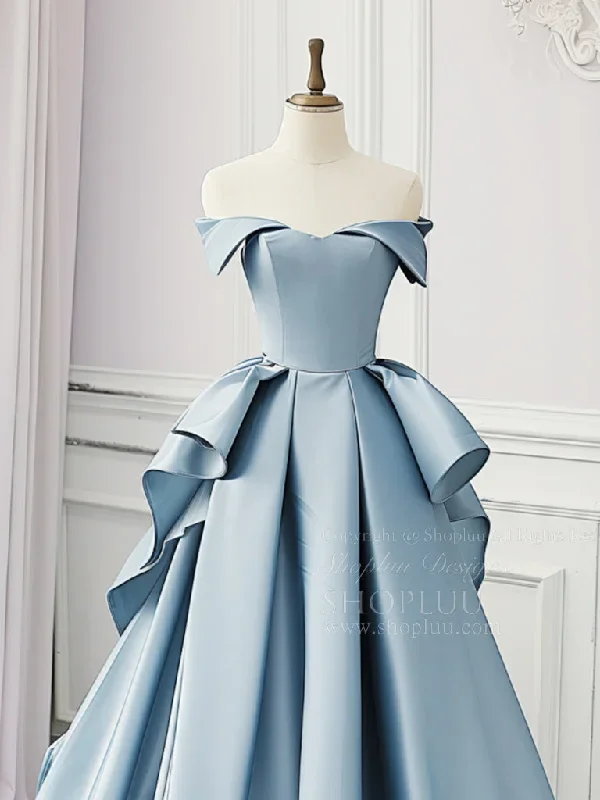 a-line-off-shoulder-satin-blue-long-prom-dress-blue-satin-long-formal-dress