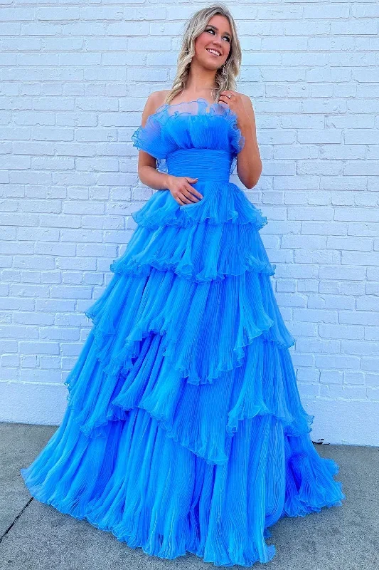 a-line-off-the-shoulder-ruffle-layers-tulle-long-prom-dress