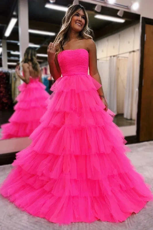 a-line-strapless-pleated-multi-layers-tulle-long-prom-dress