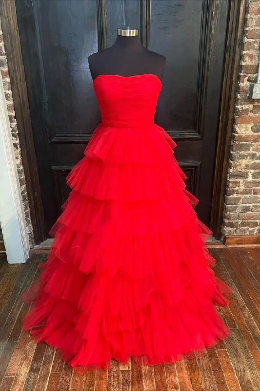 a-line-strapless-pleated-multi-layers-tulle-long-prom-dress