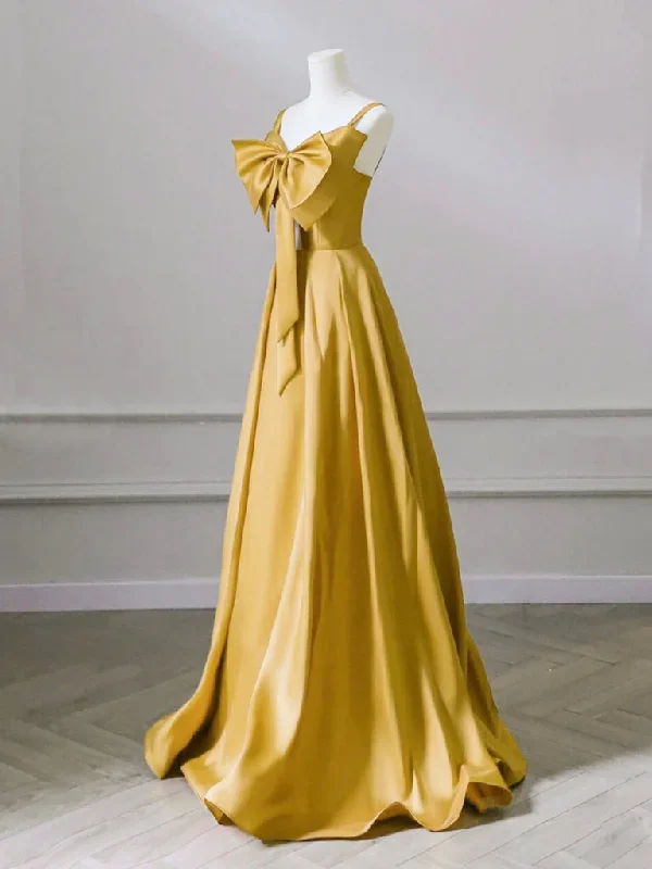 a-line-sweetheart-neck-satin-yellow-long-prom-dress-yellow-long-formal-dress