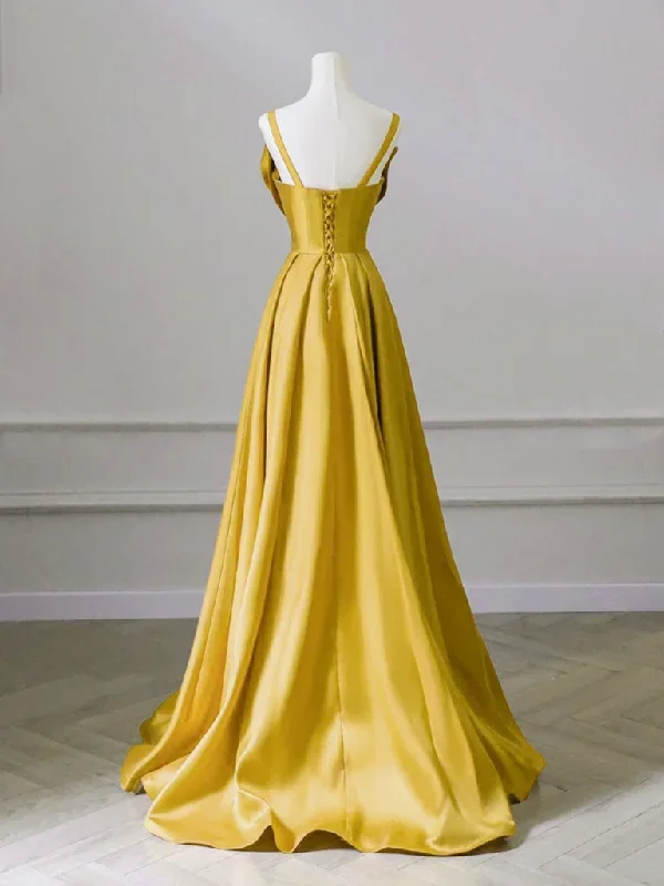 a-line-sweetheart-neck-satin-yellow-long-prom-dress-yellow-long-formal-dress