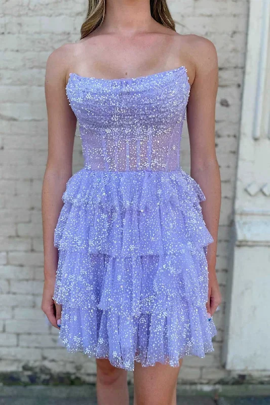 glitter-lavender-strapless-short-homecoming-dress-with-beads