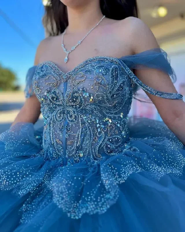 grey-blue-sparkly-princess-quinceanera-dresses-off-shoulder-luxury-crystal-tiered-skirt-vestido-xv-anos-sweet-15-prom-1