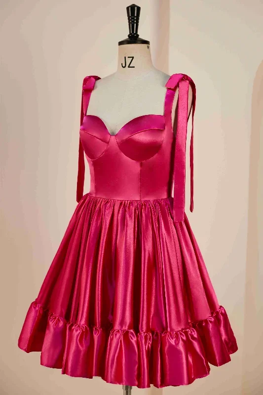 hot-pink-bow-tie-ruffle-short-homecoming-dress