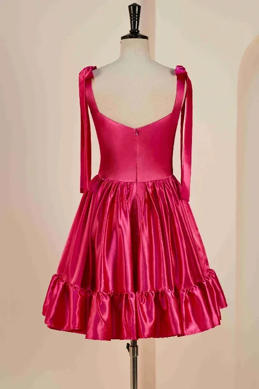 hot-pink-bow-tie-ruffle-short-homecoming-dress