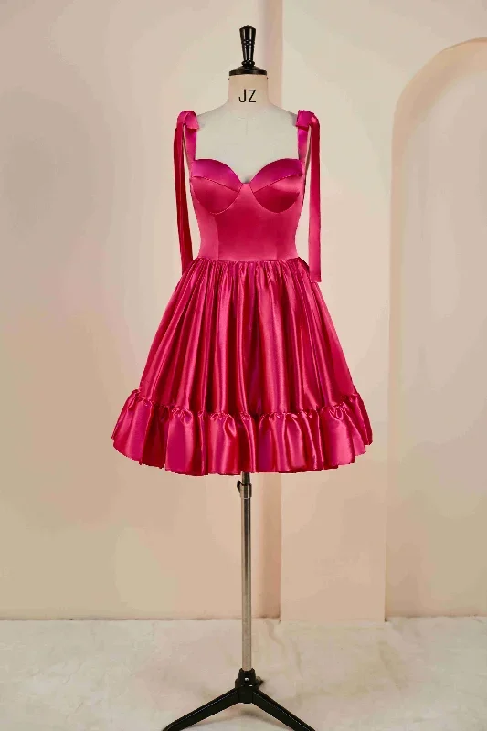 hot-pink-bow-tie-ruffle-short-homecoming-dress