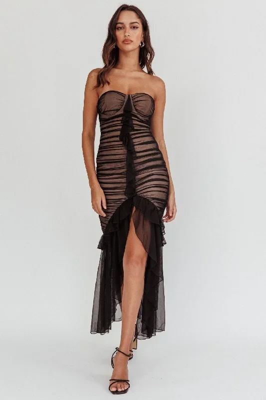 mesmerize-strapless-high-low-hem-mesh-dress-black