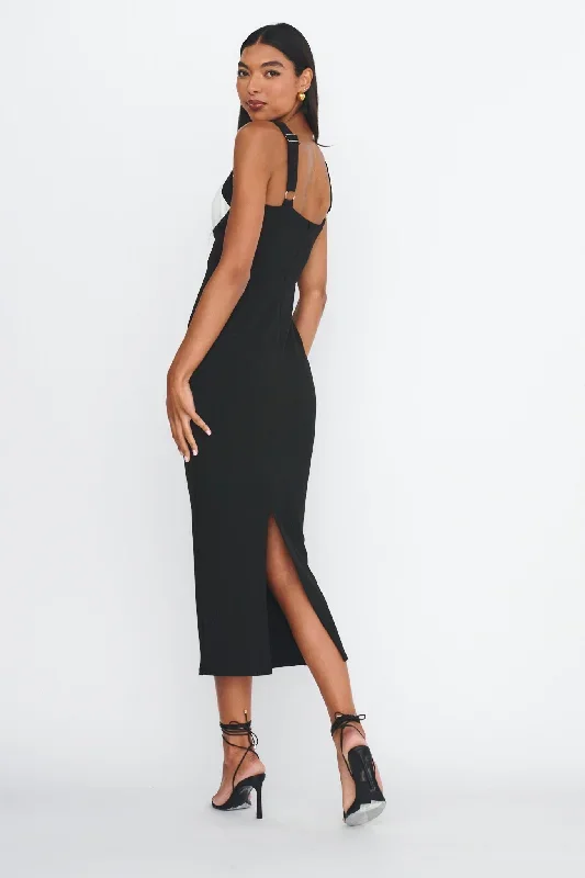 move-maker-cut-out-midi-dress-black