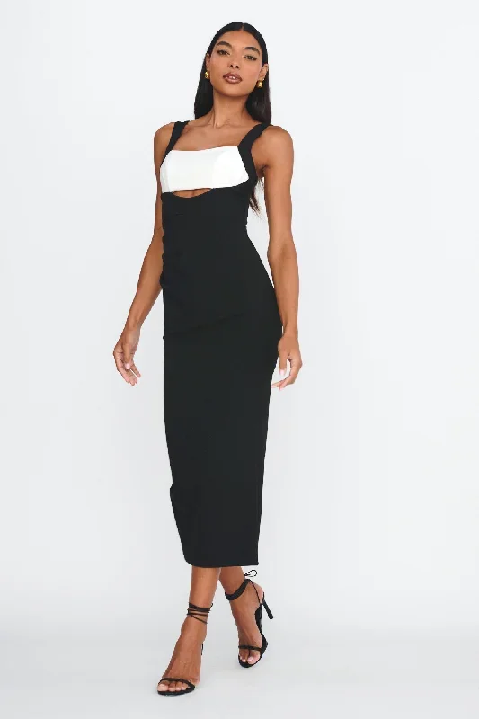 move-maker-cut-out-midi-dress-black